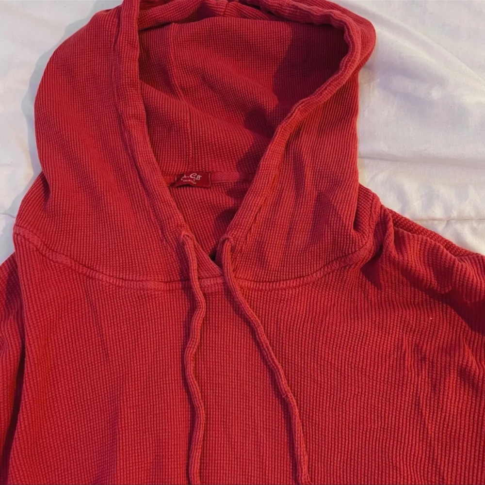 brandy waffle hoodie